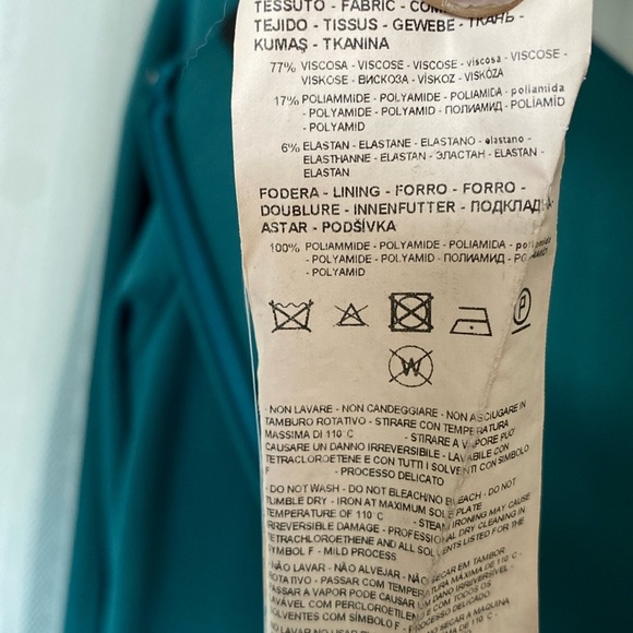 REDUCED! Emporio Armani Made in Italy 🇮🇹 teal green short dress! Very flattering - Picture 8 of 11